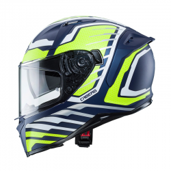 Caberg, integrální přilba, model Avalon Forge, modrá/bílá/žlutá fluo mat, velikost S