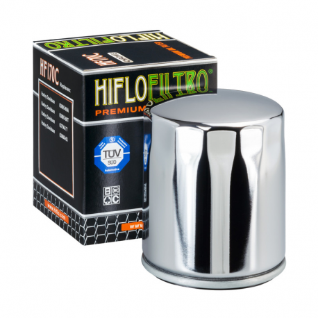 Hiflo, olejový filtr, HF 170 Harley Davidson (chromovaný) (50)
