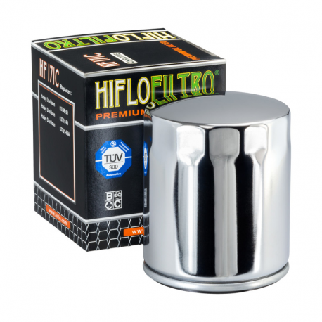 Hiflo, olejový filtr, HF 171 Harley Davidson (chromovaný) (50)