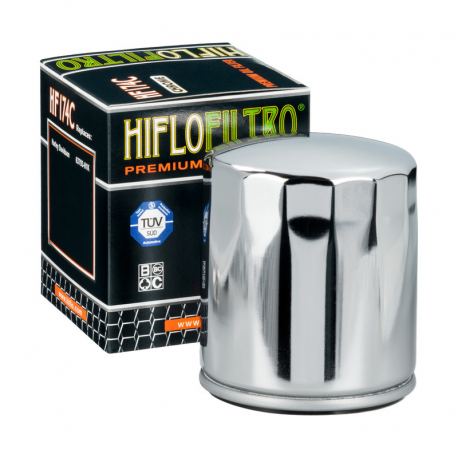 Hiflo, olejový filtr, HF 174C Harley Davidson V-ROD (chromovaný) (50)