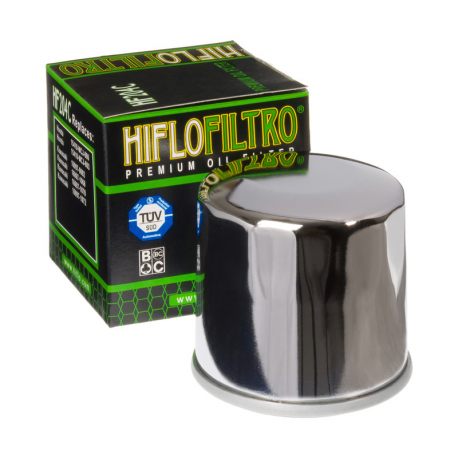 Hiflo, olejový filtr, HF 204 Honda/ Kawasaki/ Yamaha CHROM (50)