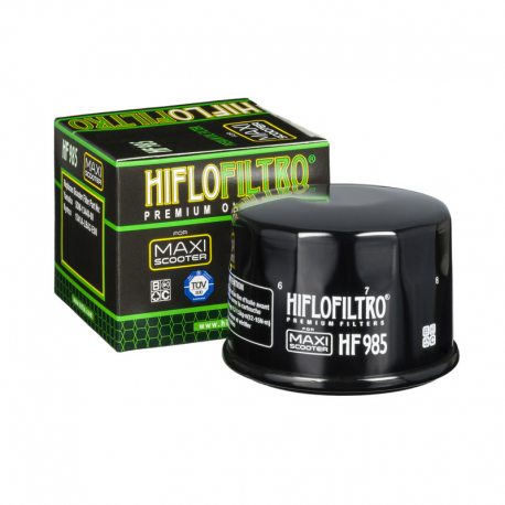 Hiflo, olejový filtr, HF 985 Yamaha XP 500 TMAX 01-11, Kymco 500 X-CITING (05-13), 700 MYROAD (11-13) (50)