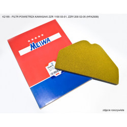 MIW (Meiwa), vzduchový filtr, Kawasaki ZZR 1100 93-01, ZZR1200 02-05 (HFA2909)