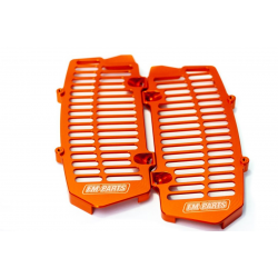 FM-Parts, duralové výztuhy chladičů (mřížky), KTM/Husqvarna '20-22', oranžová barva