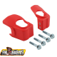 FM-Parts, kryty spodní části přední vidlice (s montážní sadou) Beta RR/X-TRAINER, červená barva