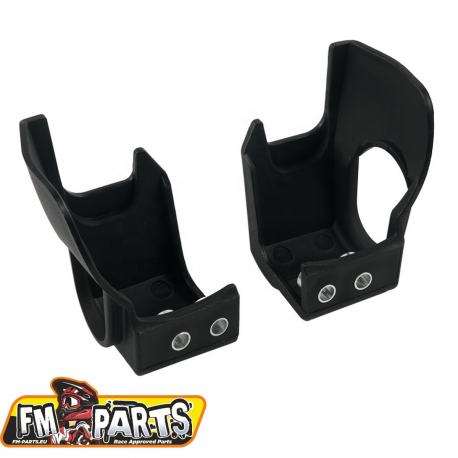 FM-Parts, kryty spodní části přední vidlice (s montážní sadou) Beta RR/X-TRAINER černá barva