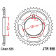 JT, rozeta 4508 38 KTM 990 SUPERDUKE/R '05-12 1190 RC8/R '10-15 (450838JT) (STD.38) (řetěz 525) černá barva