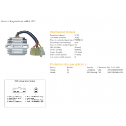 DZE, regulator napětí, Honda GL1200 SEI 85-87 (WTRYSKOWY) (31600-MG9-951, 31600-ML8-305) (ESR570)