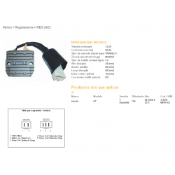 DZE, regulator napětí, Honda NT700V DEAUVILLE 06-11 (31600-MEW-921) MOSFET (50A)