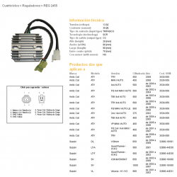 DZE, regulator napětí, Suzuki DL650 04-09, SV650 03-08, SV1000 03-07, VL800 01-02 (35A) (ESR124)(32800-16G01)