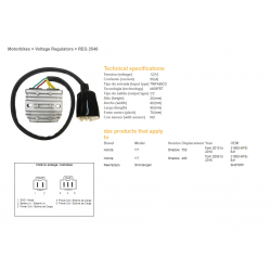 DZE, regulator napětí, Honda VT 750C SHADOW '10-'18 (31600-MFE-641) 12V50A (MOSFET)