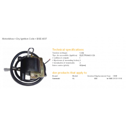 DZE, indukční cívka, Kawasaki KLR600 84-86 (21121-1116)
