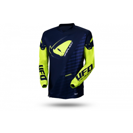 UFO, dětský dres Kimura Cross Junior, barva modrá/žlutá Fluo, velikost S