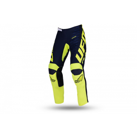 UFO, dětské kalhoty Kimura Junior Cross, barva modrá/žlutá Neon, velikost 40