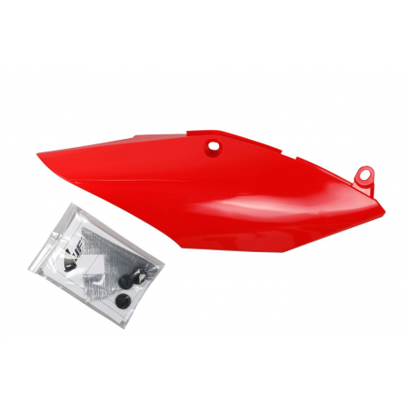 UFO, podsedlová tabulka, pravá, Honda CRF 250R/RX '18-21, CRF 450R/RX '17-20, červená barva