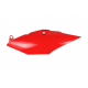 UFO, podsedlové tabulky, Honda CRF 250R/RX '18-21, CRF 450R/RX '17-20 (1 ks. levá) s jednou koncovkou výfuku, červená barva