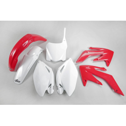 UFO, sada plastů, Honda CRF 250R '08-09, OEM barvy '09 (červená/bílá)