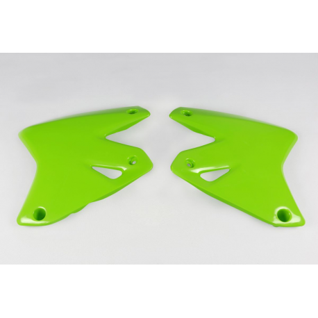 UFO, kryty chladičů, Kawasaki KLX 400R '03-21,zelená barva