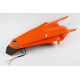 UFO, zadní blatník, KTM EXC 125/150/250/300, EXC-F 250/350/450/500 '17-19, oranžová barva (Enduro s LED světlem)