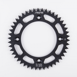 Sunstar, duralová rozeta (Ergal) 4486 49 KTM XC 105 '08-09 (řetěz 428) (448649JT) černá barva