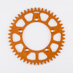 Sunstar, duralová rozeta (Ergal) 4486 49 KTM XC 105 '08-09 (řetěz 428) (448649JT) oranžová barva