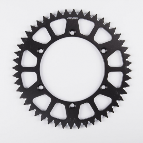 Sunstar, duralová rozeta (Ergal) 489 52 Kawasaki KX 125 '83-07, KX 250 '82-10 (řetěz 520) (48952JT) černá barva