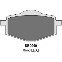 Delta Braking, brzdové destičky KH101, zadní, - nahrazují DB2090MX-N a DB2090QD-N