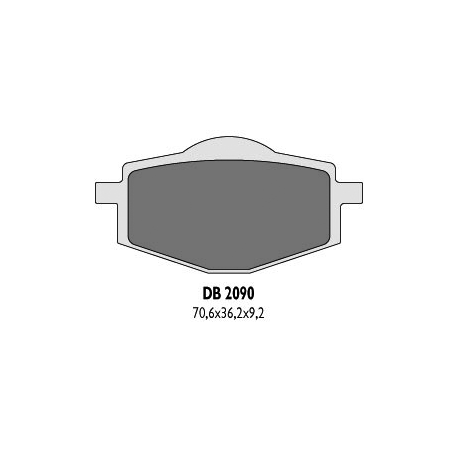 Delta Braking, brzdové destičky KH101, zadní, - nahrazují DB2090MX-N a DB2090QD-N