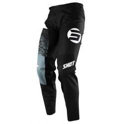 Shot Racing, MX kalhoty Moto Devo Roll Black, černá barva, velikost 28