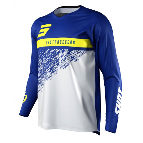 Shot Racing, MX dres Moto Devo Roll Blue, modrá barva, velikost L