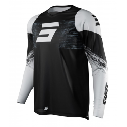 Shot Racing, MX dres Moto Devo Burst Black, černá barva, velikost L