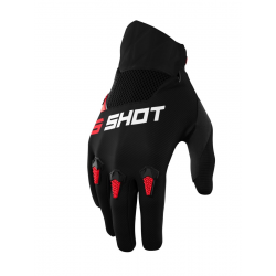 Shot Racing, MX rukavice Moto Devo Red, červená barva, velikost 08