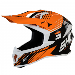 Shot Racing, MX přilba Lite Prism Black Neon Orange, barva oranžová/černá, velikost L
