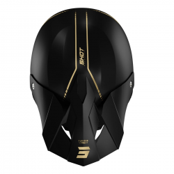 Shot Racing, MX přilba Furious Raw 3.0 Black Gold Matt, zlatá matná barva, velikost L