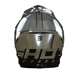 Shot Racing, MX přilba Furious Raw 3.0 Chrome Glossy, chrom barva, velikost L