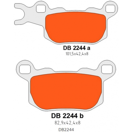 Delta Braking, brzdové destičky KH685, zadní levé, DEFENDER/TRAXTER 800 '17-'21, DEFENDER/TRAXTER 976 '17-'22