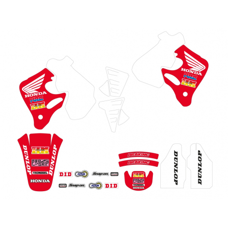 Tecnosel, sada polepů, Honda CR 125 '93-'94, CR 250 '92-'94, Replica Team Honda '92