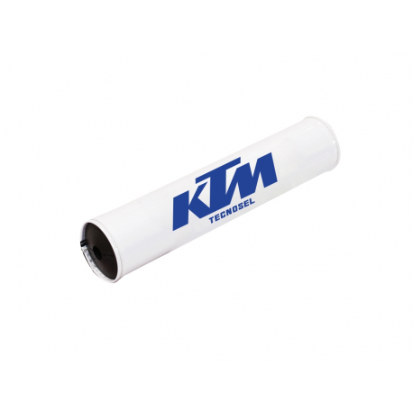 Tecnosel, chránič hrazdy řidítek Tradicional KTM Vintage, bílá barva, logo KTM