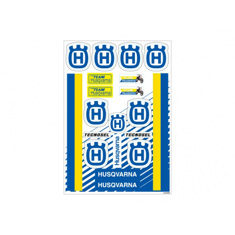 Tecnosel, sada polepů, reklamní, logo Husqvarna Vintage