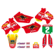Tecnosel, kompletní sada polepů + potah sedla, Suzuki RM 125/250 '96-'98, Replica Team Suzuki '98