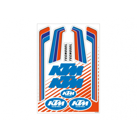 Tecnosel, sada reklamních polepů, logo KTM Vintage