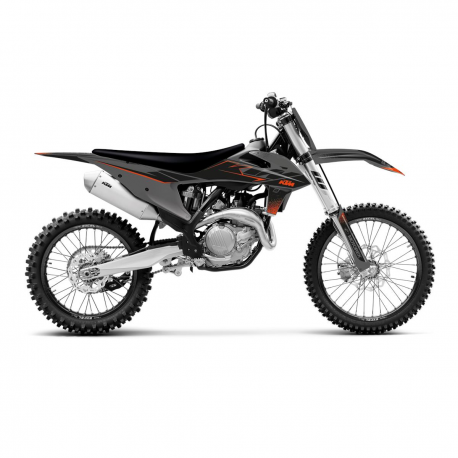 Blackbird, sada polepů + potah sedla, KTM SX/SXF '19-'22, EXC '20-'22 MAT BLACK