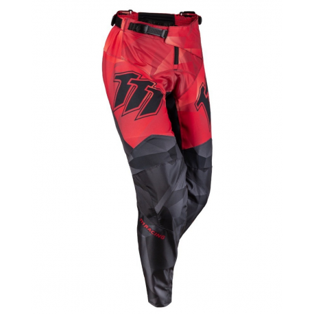 111 Racing, kalhoty Moto 111.1 - HELL RED, barva červená/černá, velikost 32