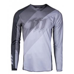111 Racing, dres Moto 111.3 – GUNMETAL, barva šedá/černá,  velikost M