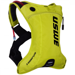 USWE, Camel Bag Outlander 2 CRAZY YELLOW, barva žlutá Fluo, objem 1,5L zásobník (2L batoh)