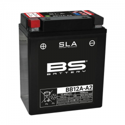BS, akumulátor BB12A-A2 (FA) (YB12A-A2) 12V 12AH 134X80X161, bezúdržbový - nalitý (150A) (5)