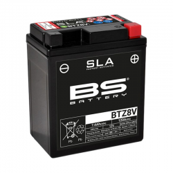BS, akumulátor BTZ8V (FA) (YTZ8V) 12V 7AH 113X70X130, bezúdržbový - nalitý (120A) (8)
