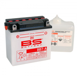 BS, akumulátor BB7-A (12N7-4A) (YB7-A) 12V 8AH 135X75X133, olověný (105A) (6) UE2019/1148