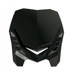 Polisport, přední maska se světlem, model E-BLAZE LED (LED žárovka), černá barva