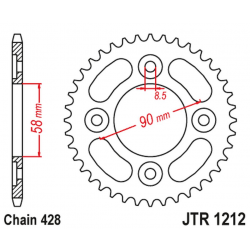 JT, rozeta 4462 35 Honda 110 WAWE/ASTREA GRAND '12-18', 125 INNOVA/SUPRA-X '03-18', SYM VF 125 (446235JT) (řetěz42